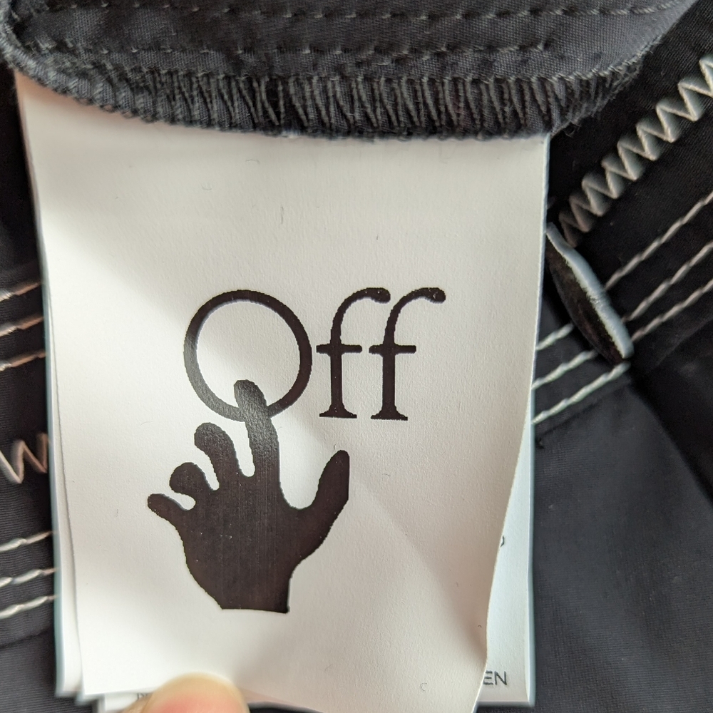 Off-White Black Women's Skirt With Contrast Stitching. - Picture 11 of 14